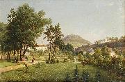 Ernst Gustav Doerell A View of the Doubravka from the Teplice Chateau Park